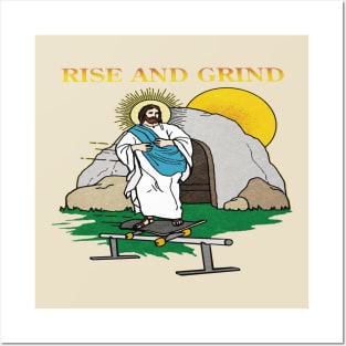 Jesus Rise and Grind Posters and Art